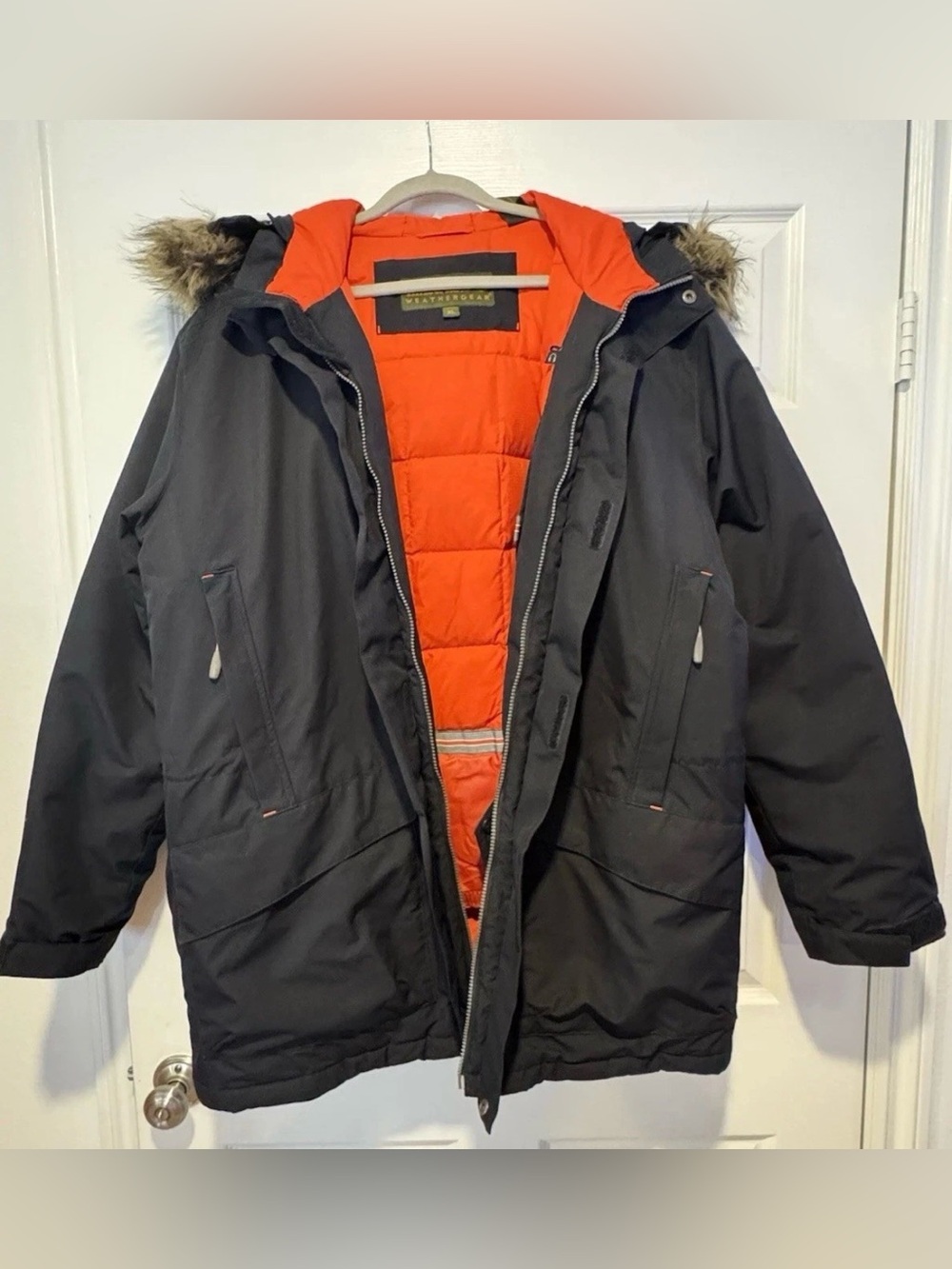 Timberland Weathergear Faux Fur Hooded Parka XL Men's Down Jacket